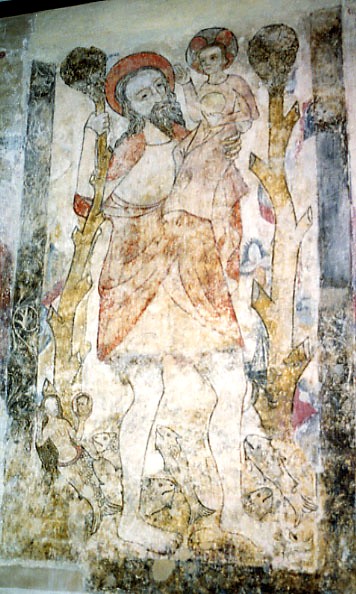 St Christopher from Slapton, Northants